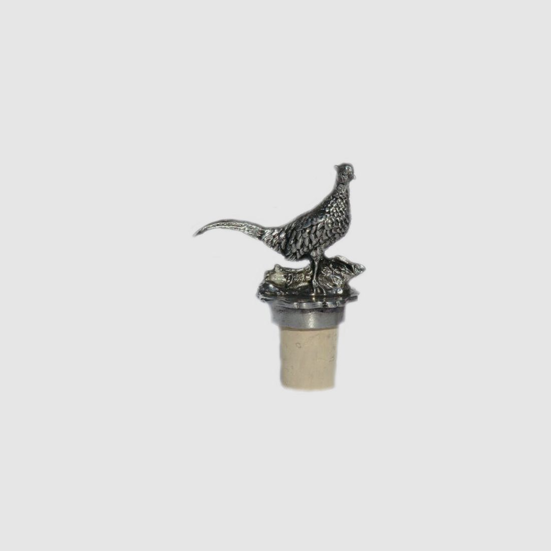 Accessoires Lovergreen motif faisan sur souche de bouleau en bouchon de bouteille de vin