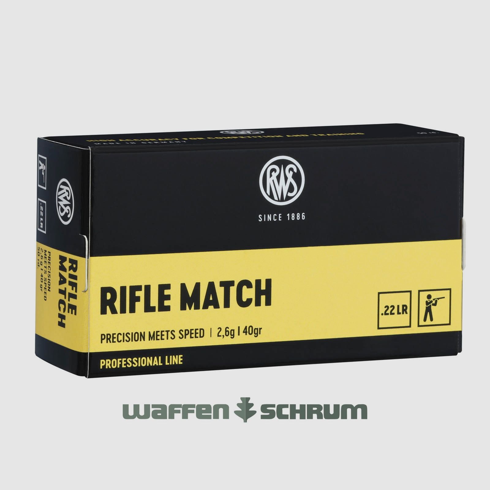 RWS Rifle Match 2,6g - 40gr. .22lr