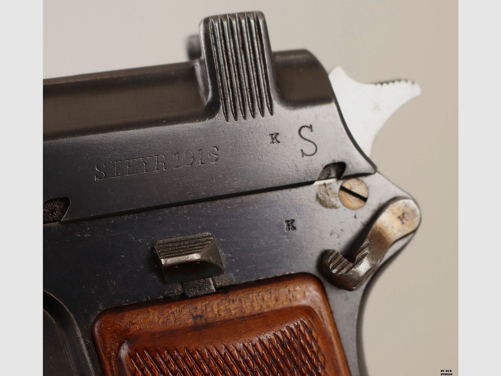 Pistole Steyr Repetierpistole Mod. 1912 Kal. 9 Steyr Matr. 6432P, Bild 9 von 10