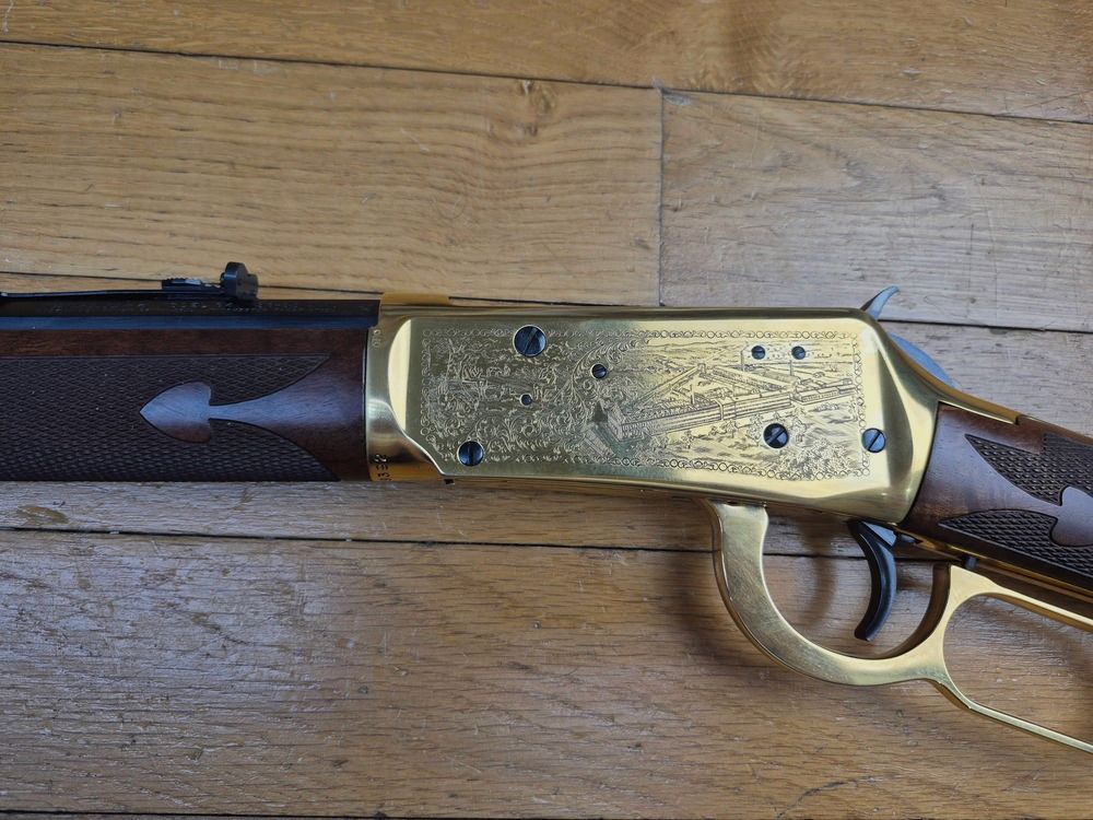Winchester Kommemoration « Oliver F. Winchester » 1894 – 19.999 Ex. – Wunderschöne Rautenmuster – 38-55Win – Nie geschossen – Zustand TBE+++, Bild 31 von 35