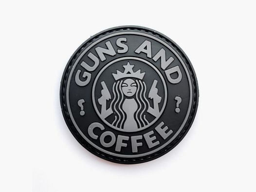 Guns and Coffee Patch Black