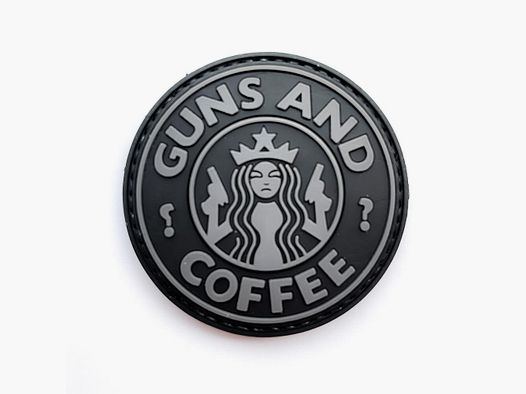 Wapens en Koffie Patch Zwart