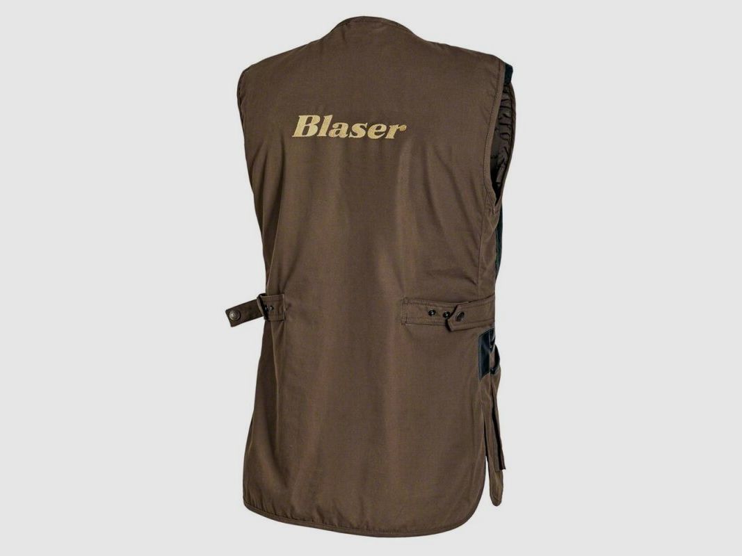 Blaser Ganzjahresschießweste Links Braun/ Oliv