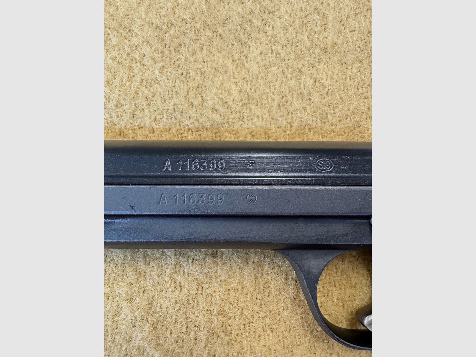 SIG P210 Schweizer Armee Pistole 9mm
