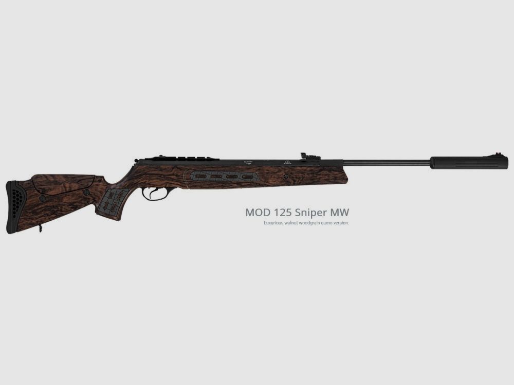 Leader Mod. 125 Sniper - 4,5mm (F) Walnut-Wood-Camo