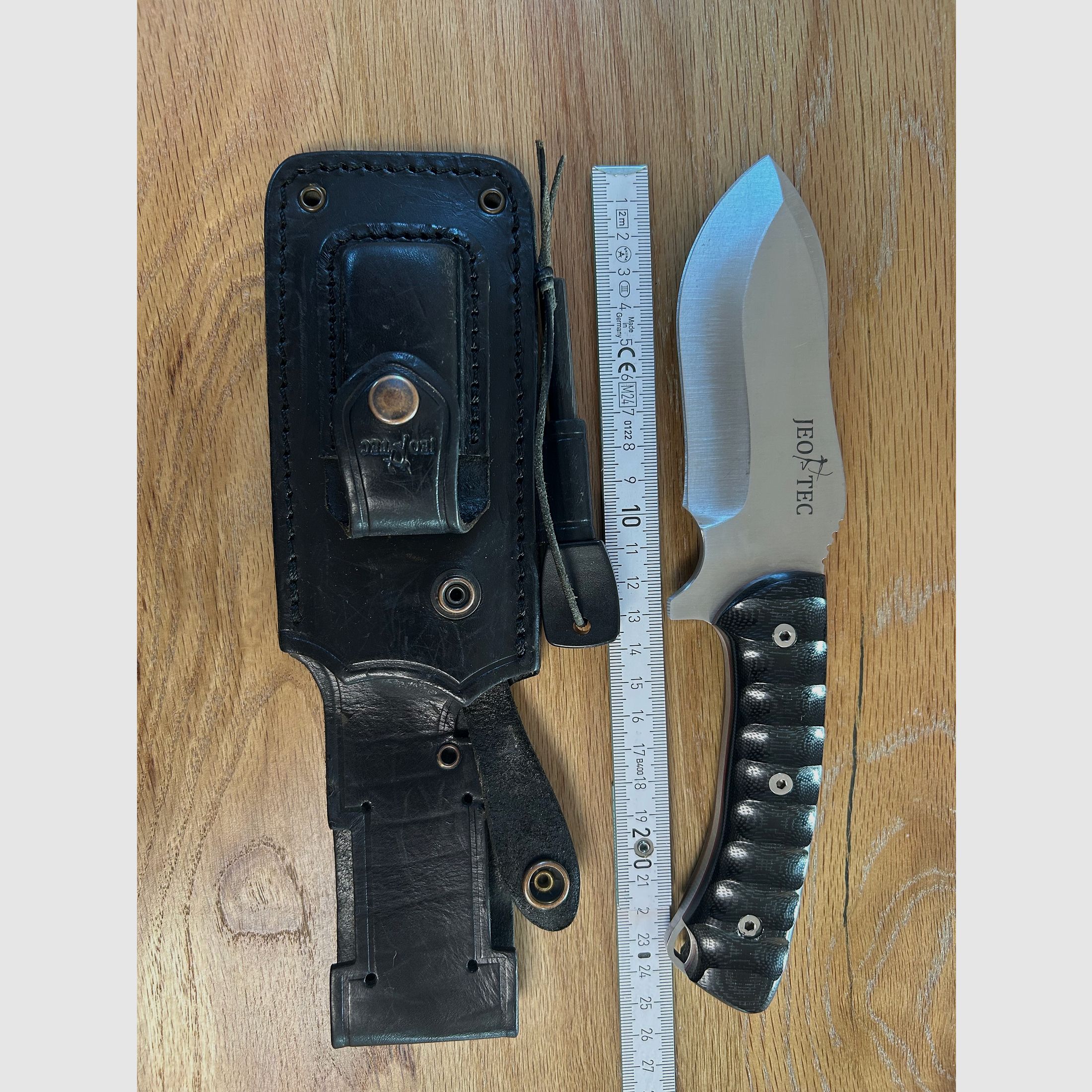 Jeo Tec Nr. 35 cuchillo de caza / cuchillo de exterior / cuchillo de supervivencia