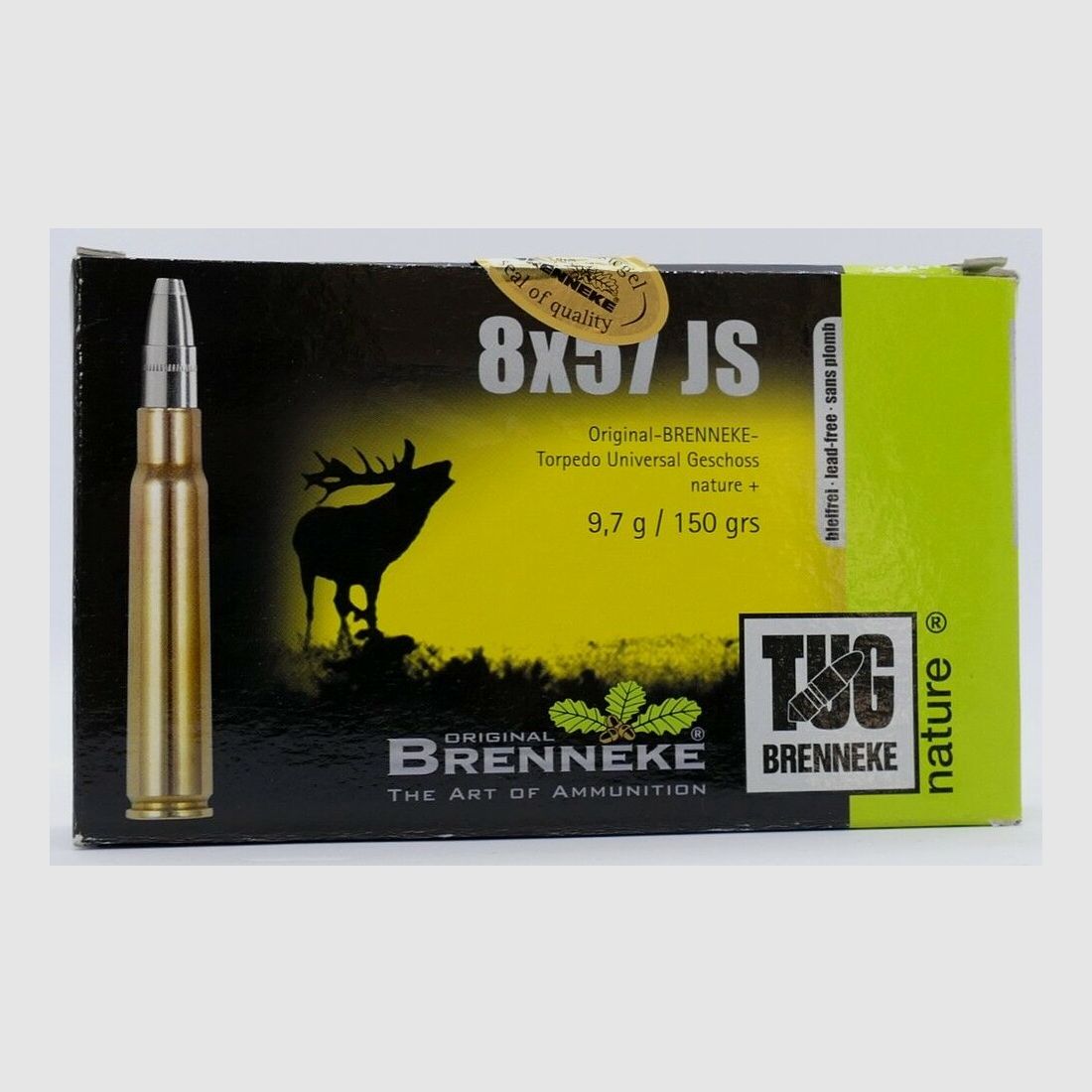 Brenneke 8x57 JS TUG nature + lead-free 9.7g/150gr