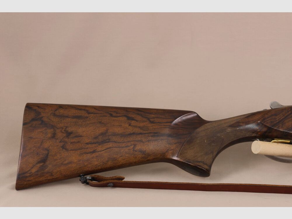 FN B25 Bockdoppelflinte // Gravur // Maserholz // Goldf. Abzug