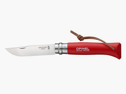 Opinel nóż składany Colorama inox No.08 red blister