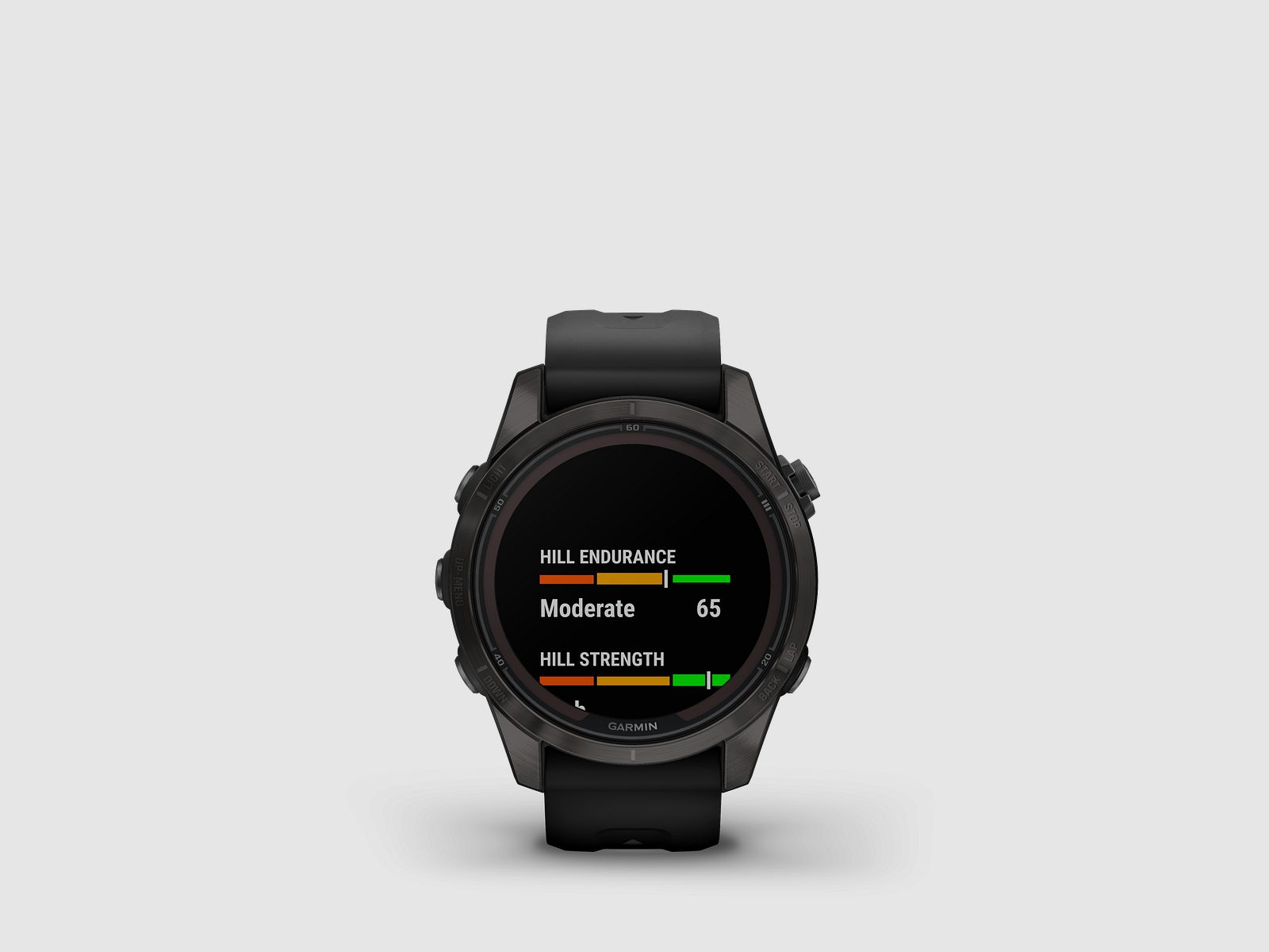 Garmin fēnix® 7S Pro – Edizione Sapphire Solar, Nero/Grigio Carbonio Titanio DLC con cinturino in silicone QuickFit® da 20 mm