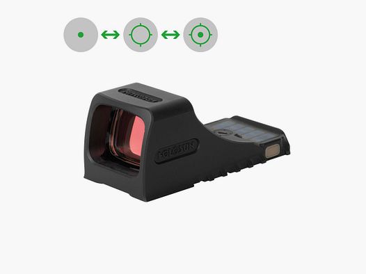 Holosun SCS-P10-GR Offenes Reflex Rotpunktvisier + wechselbarem 2MOA Punkt, 32MOA Kreis Absehen