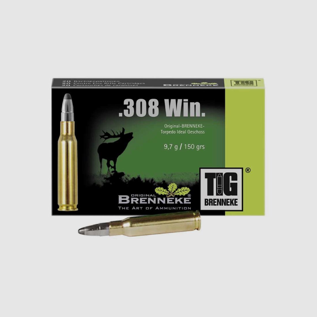 Brenneke .308 Win. 150GR TIG 20 patronen