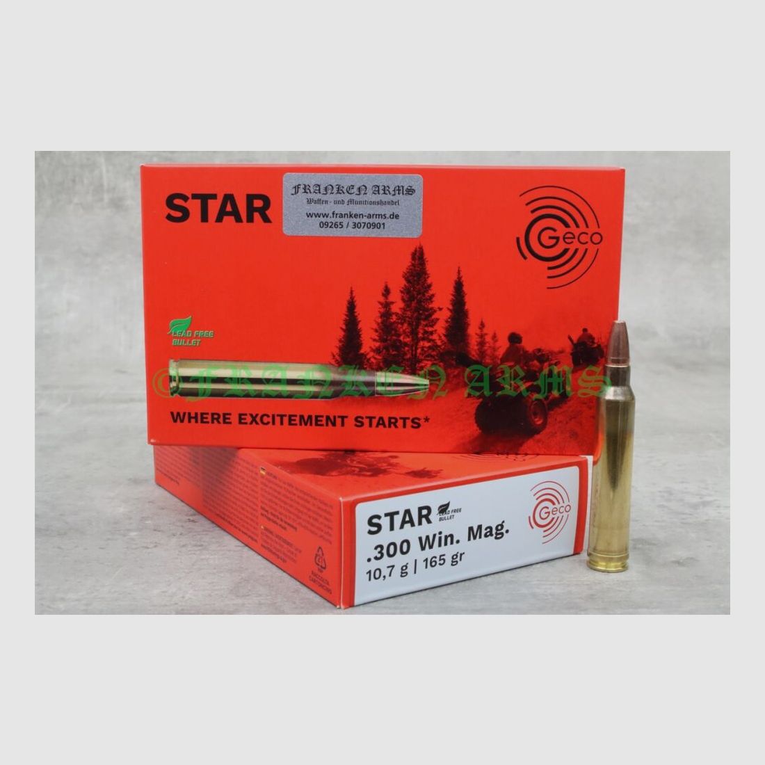 Geco Star .300 Win. Mag. 165gr. 10,7g 20 Stück Staffelpreis