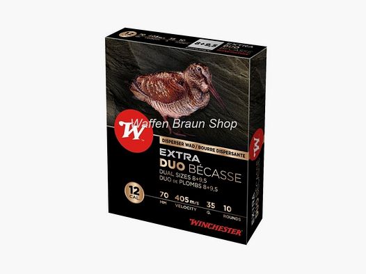 Winchester ,EXTRA,DUO BECASSE,12-70,20mm,35g,P8+9.5,10 Stück