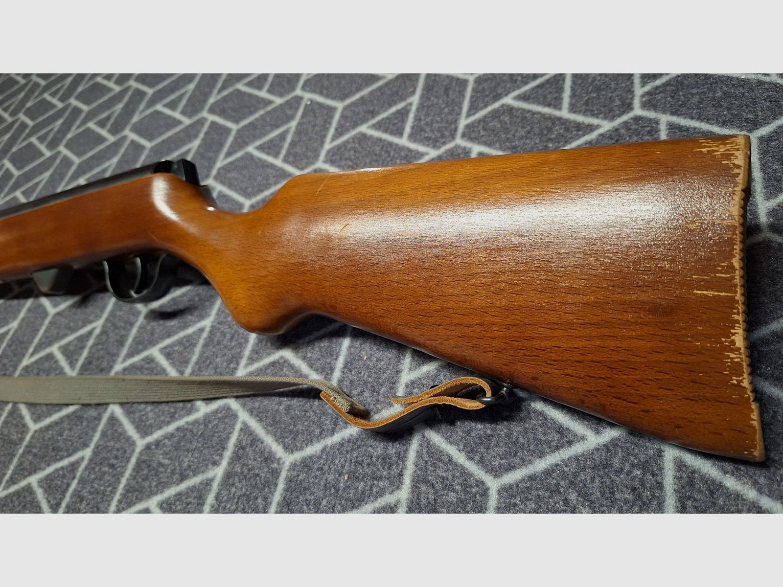 ¡Haenel Suhl 310 DDR-GST carabina de aire comprimido con 2 cargadores!