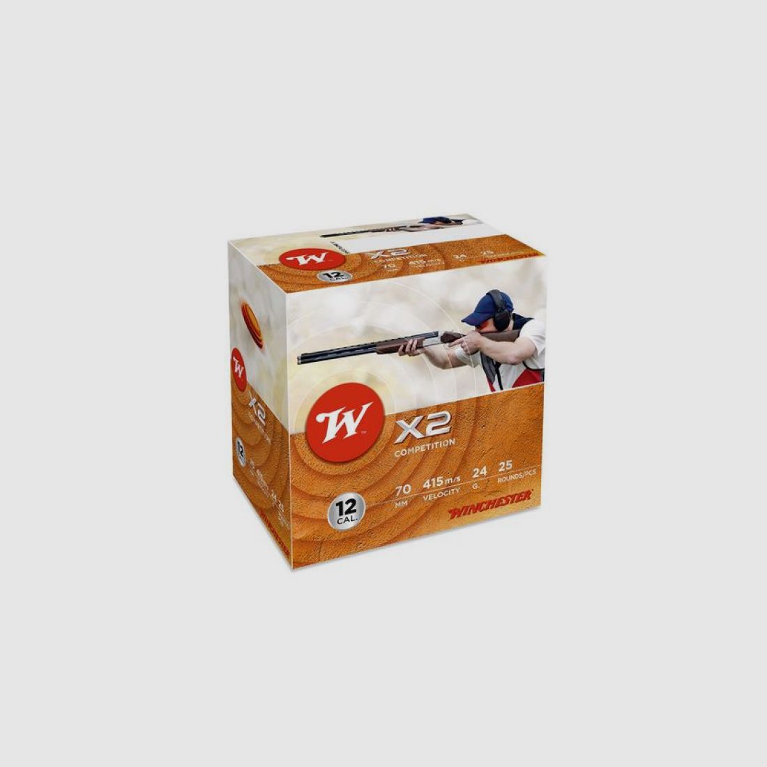 Winchester X2 Trap 12/70 - cartucce a pallini, immagine 1 di 3