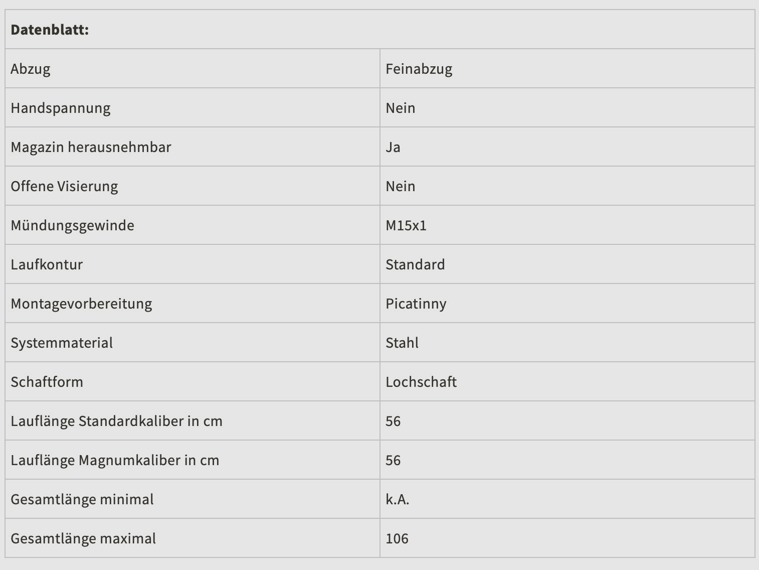 Mercury 2010734.1 Repetierbüchse Rover G2 Thumbhole .30-06 Win 56 cm Lauflänge
