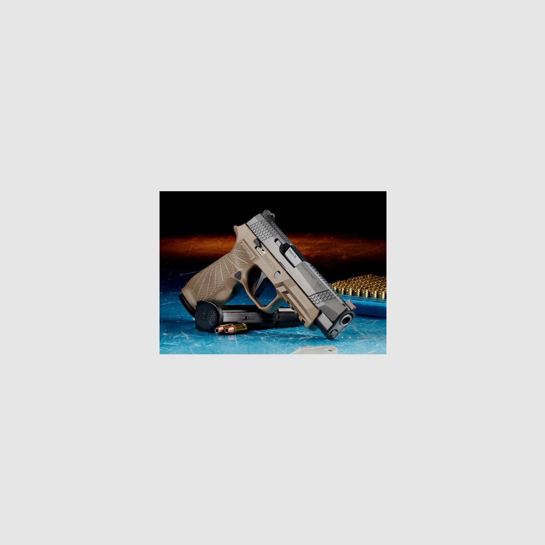 Wilson Combat/SIG SAUER P320 Full Size, Action Tune W/Straight Trigger, cal. 9x19 - TAN, Bild 1 von 6