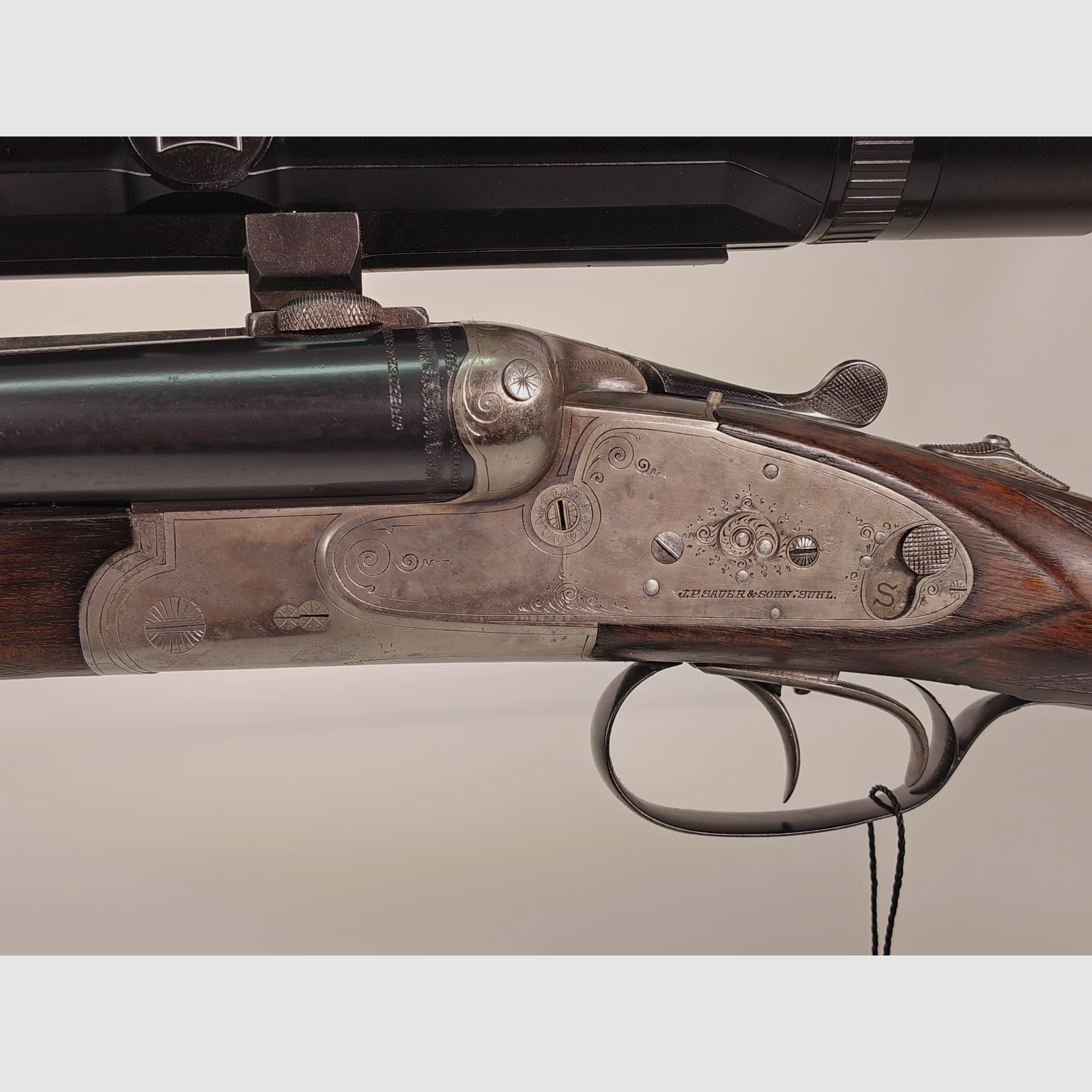 J. P. Sauer & Sohn Modell XXV A side-by-side drill 12/70 – 8x57JR with Zeiss Diavari