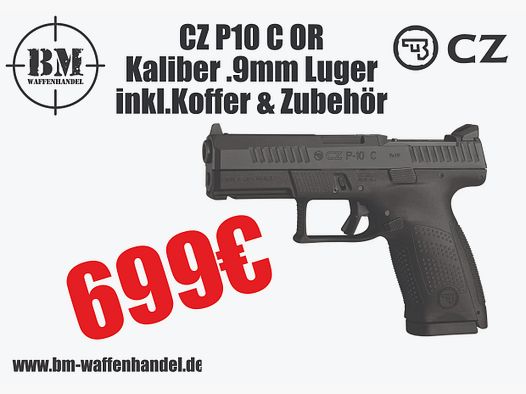 Pistolet CZ P-10 C OR 9mm Luger prêt pour optique