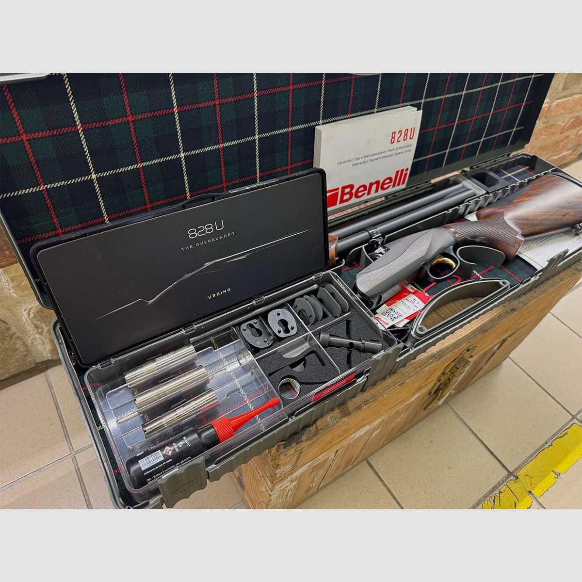 GEBRUIKT – Bockdoppelflinte – BENELLI MOD. 828U BECCACCIA kal. 12, afbeelding 8 van 8