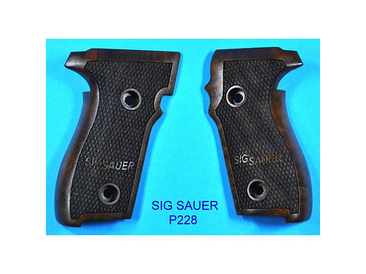 Nussbaum-Griffschalen für Pistole Sig Sauer P228
