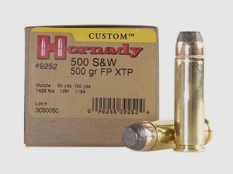 Hornady Custom .500 S&W 500GR XTP 20 patronen