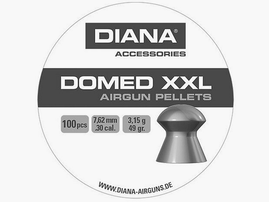Diana AA Domed XXL 7.62 mm / .30 (100 pz.)