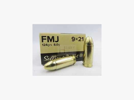 SELLIER BELLOT 9X21 FMJ 124GR X50