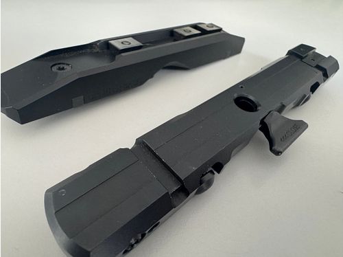 Dentler base Vario for Blaser saddle mounting R8 R93 K95 BBF 95 97 etc. and upper part suitable for Zeiss inner rail