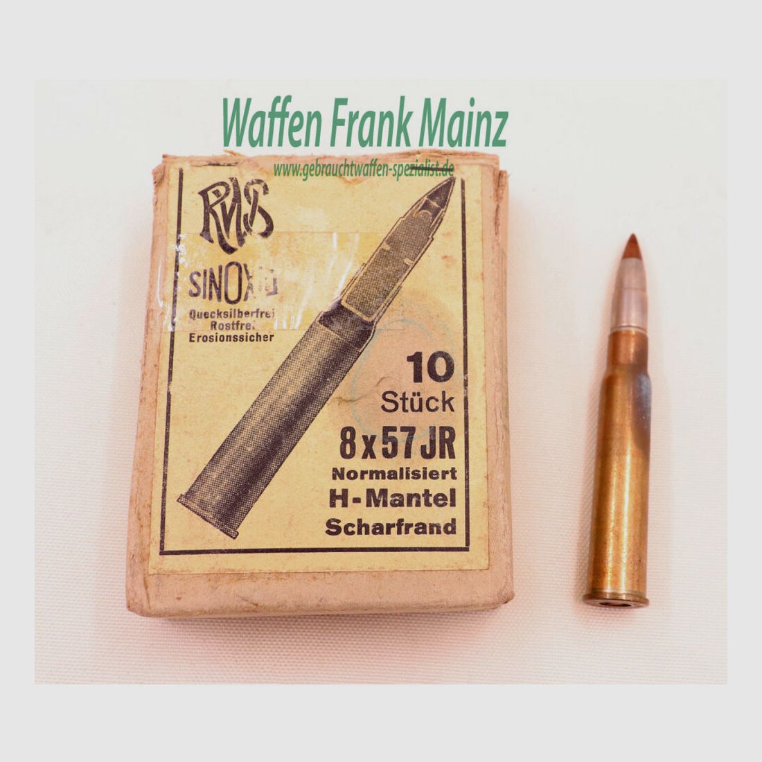 RWS (WZd.Fa.Rottweil) Büchsenpatronen 8x57 JR