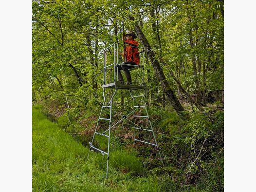 Pack mirador pliable aluminium 1,25 m + siège clipsable + harnais