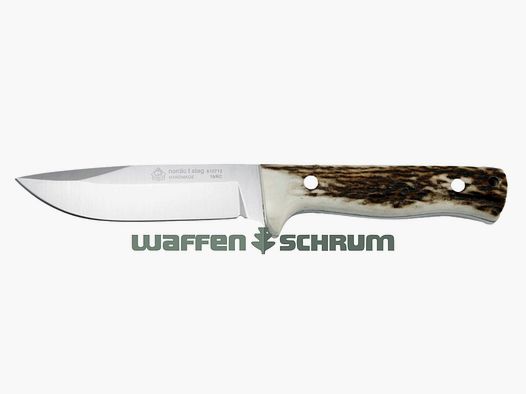 Puma IP Hunting Knife Nordic I Stag Total Length: 23cm - Blade Length: 11.4cm AN.58 Steel - with Leather Sheath