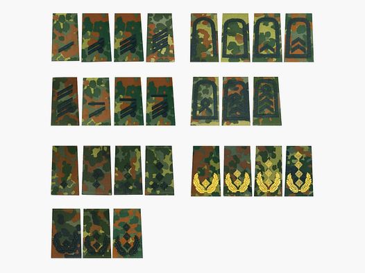 Unbekannt BW Rangabzeichen Klett flecktarn/schwarz