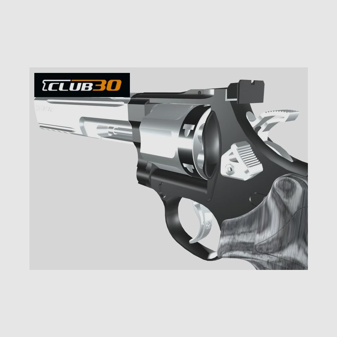 CLUB 30 componente di tuning/ricambio per revolver, fermo del tamburo S&W e altri LX, acciaio inossidabile, immagine 1 di 2