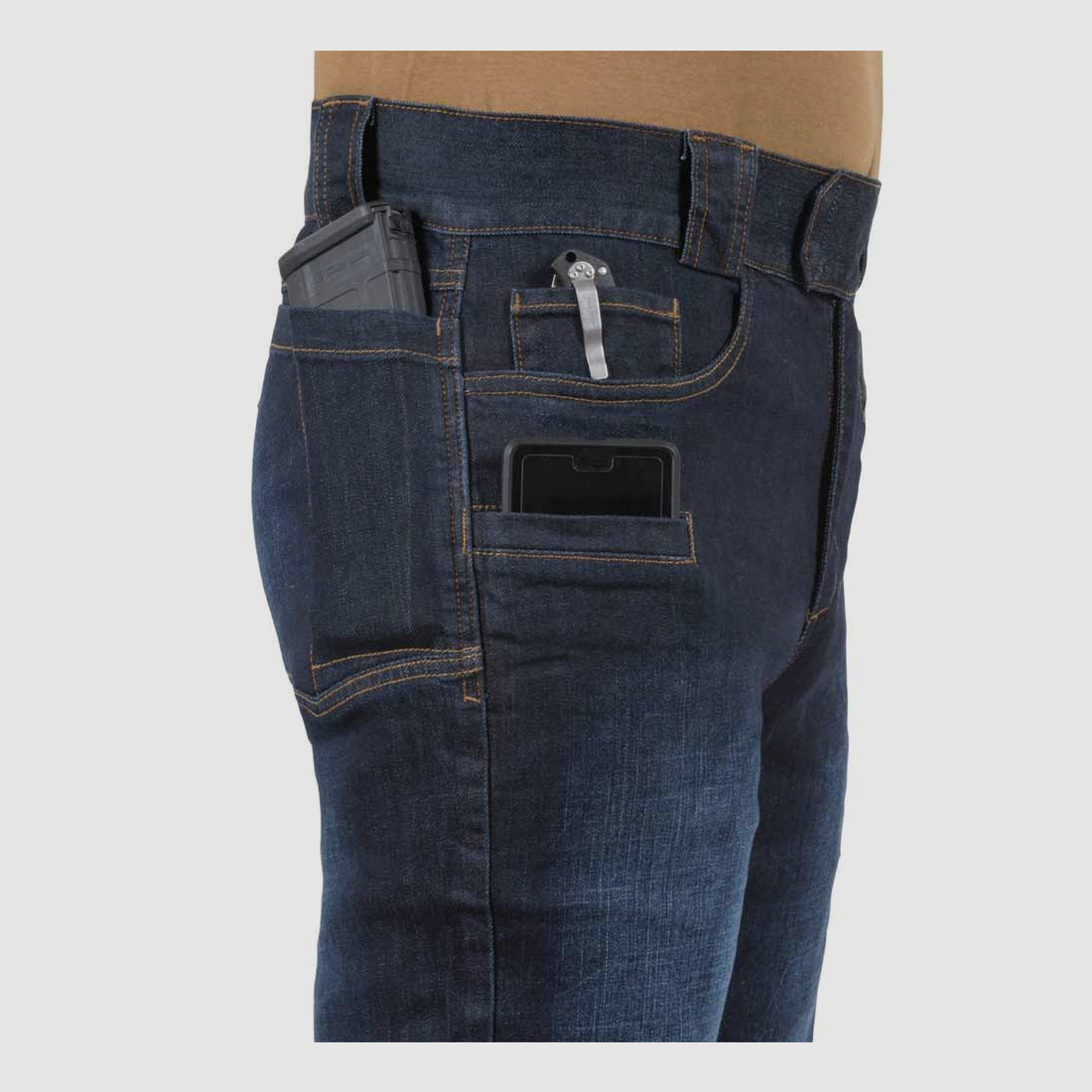 HELIKON-TEX GREYMAN TACTICAL JEANS® - DENIM MID DARK BLUE