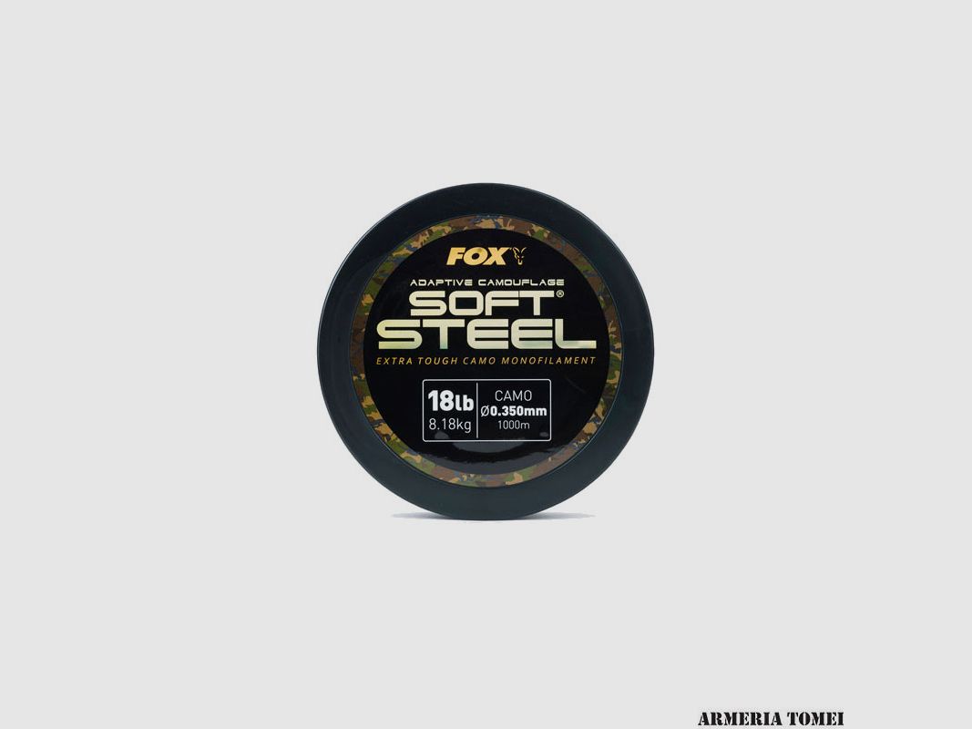 FOX – ADAPTIVE CAMOUFLAGE SOFT STEEL 18lb (8.18kg) 0.350mm 1000m, image 1 of 3
