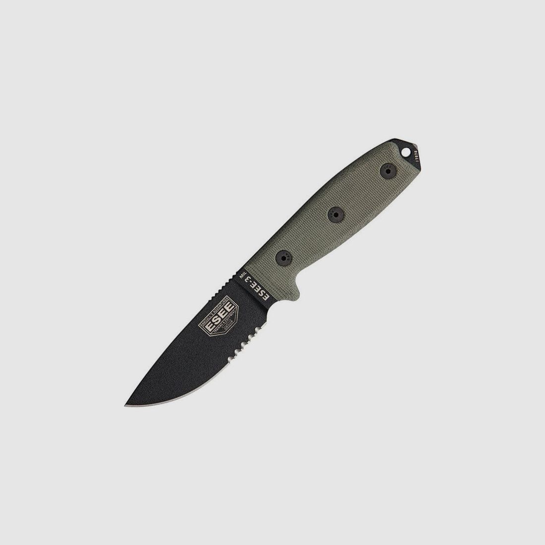 Survivalmesser MODEL 3 MIL, Teilwellenschliff, Bild 2 von 2