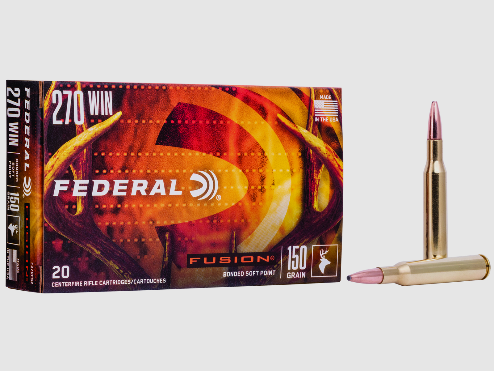 Federal Büchsenmunition .270 Win. 9,7g Fusion Soft Point, Bild 1 von 2