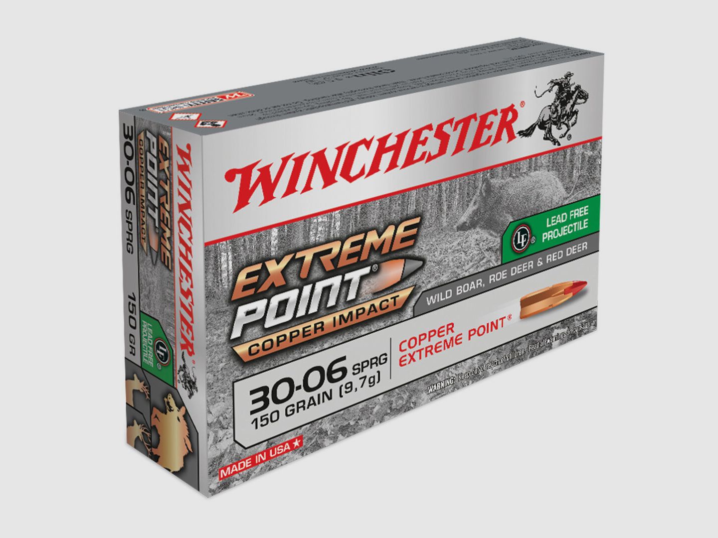 Winchester Extreme Point Copper 150gr à20 .30-06 Spring.