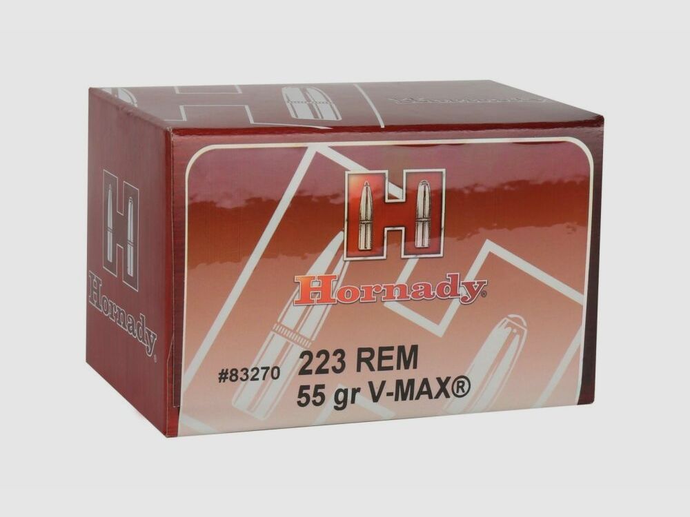 Hornady V-MAX 3.6g/55grs à50 .223 Rem.