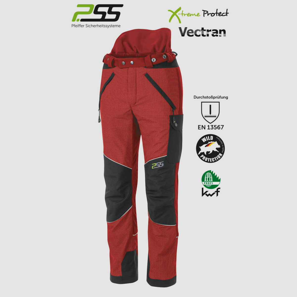 PSS X-treme Protect Sauenschutzhose rot 52