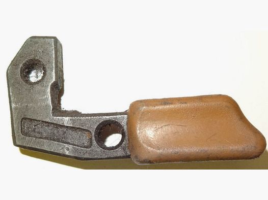 HK G3 charging handle / cocking lever, brown, plastic, BW, Bundeswehr