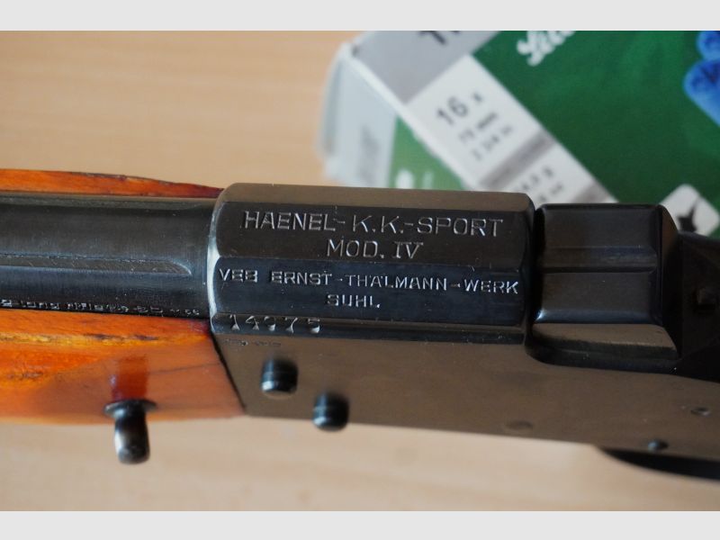 Haenel KK Sport IV .22lr. VEB Ernst Thälmann Werke Suhl DDR