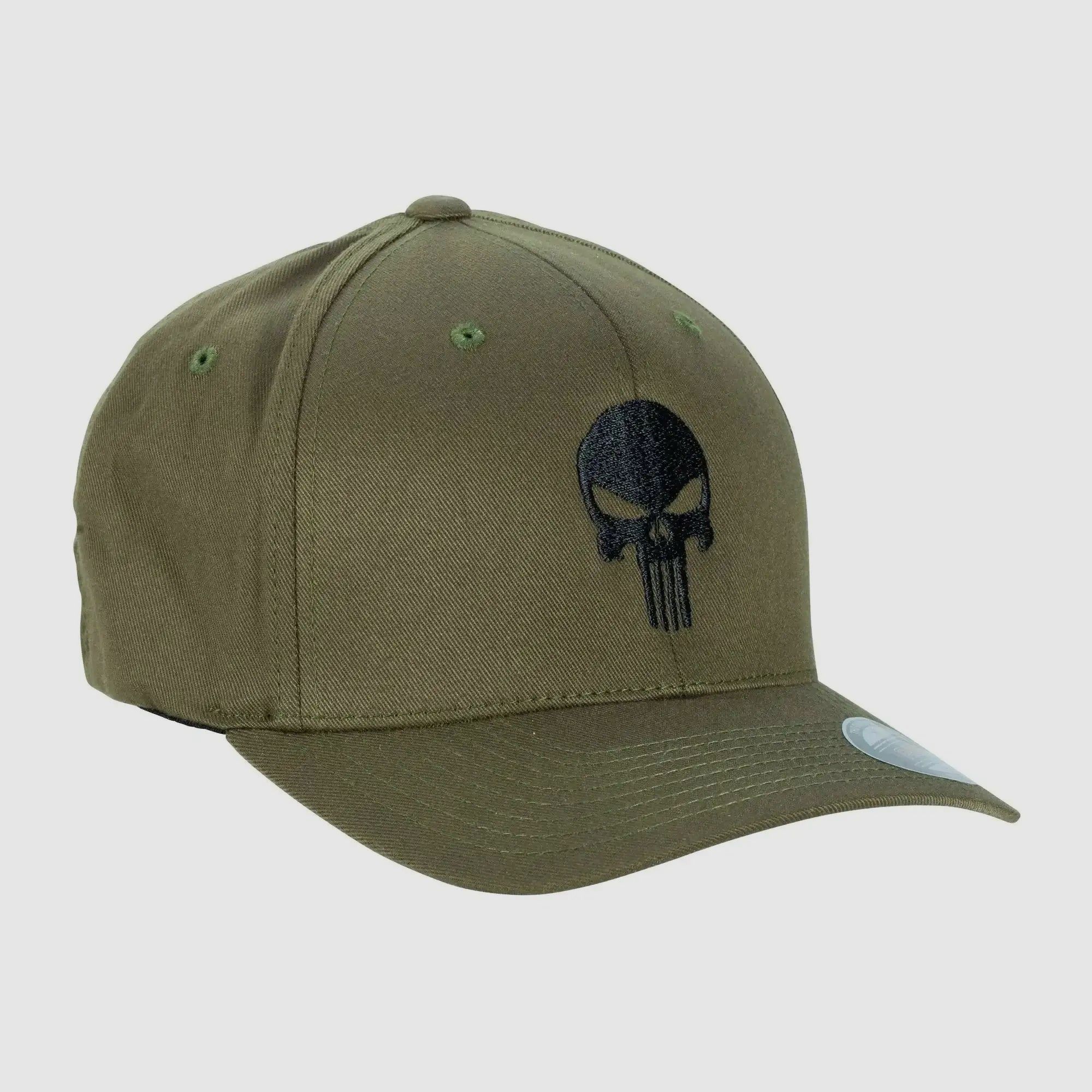 Café Viereck Cap Flexfit Punisher zwart olijf - S/M