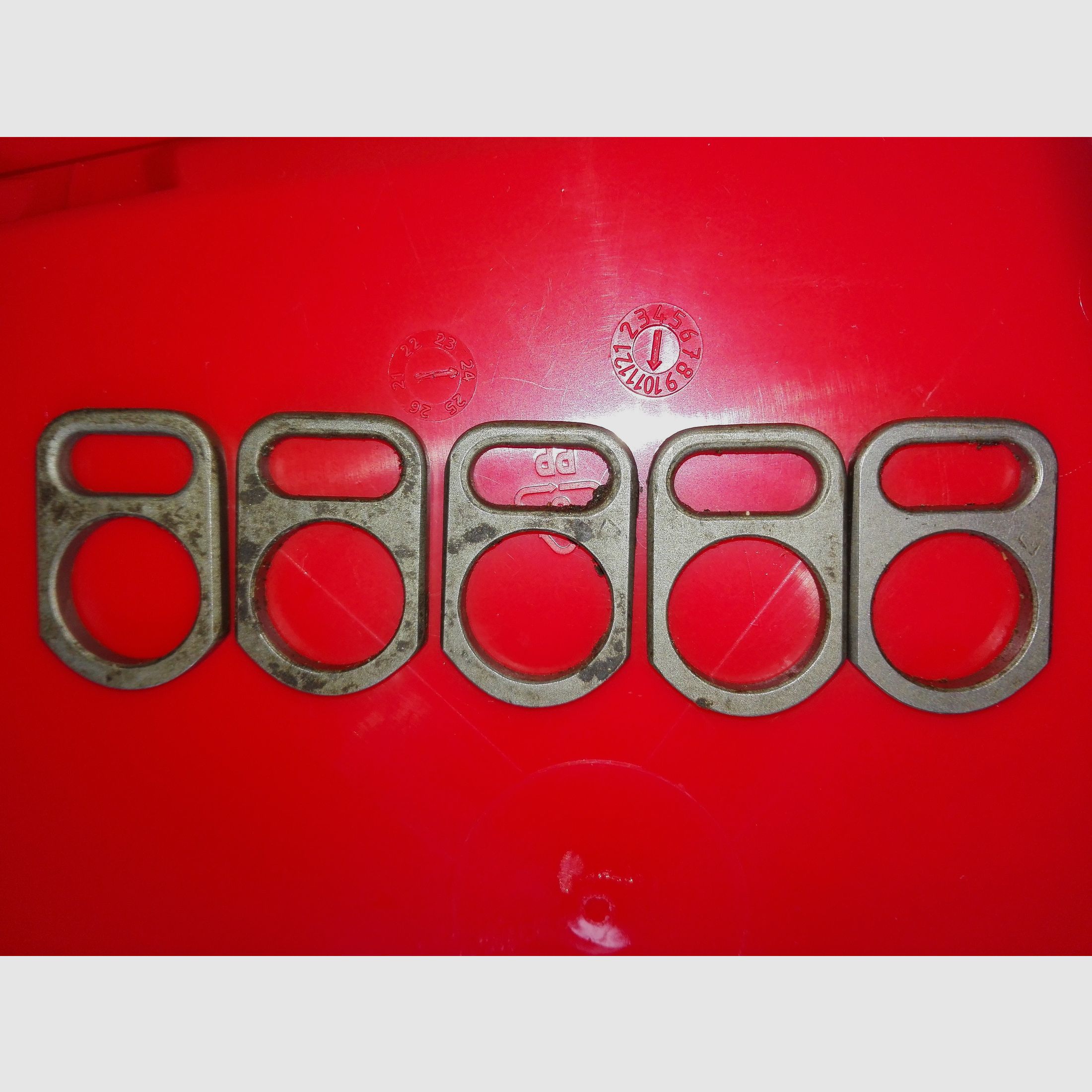 Original polnische AK 47 Gasblock Trageriemenplatten/gasblock sling mounting plates wie neu!   Tags: AKM AK74 Saiga MPi Yunker Type 56