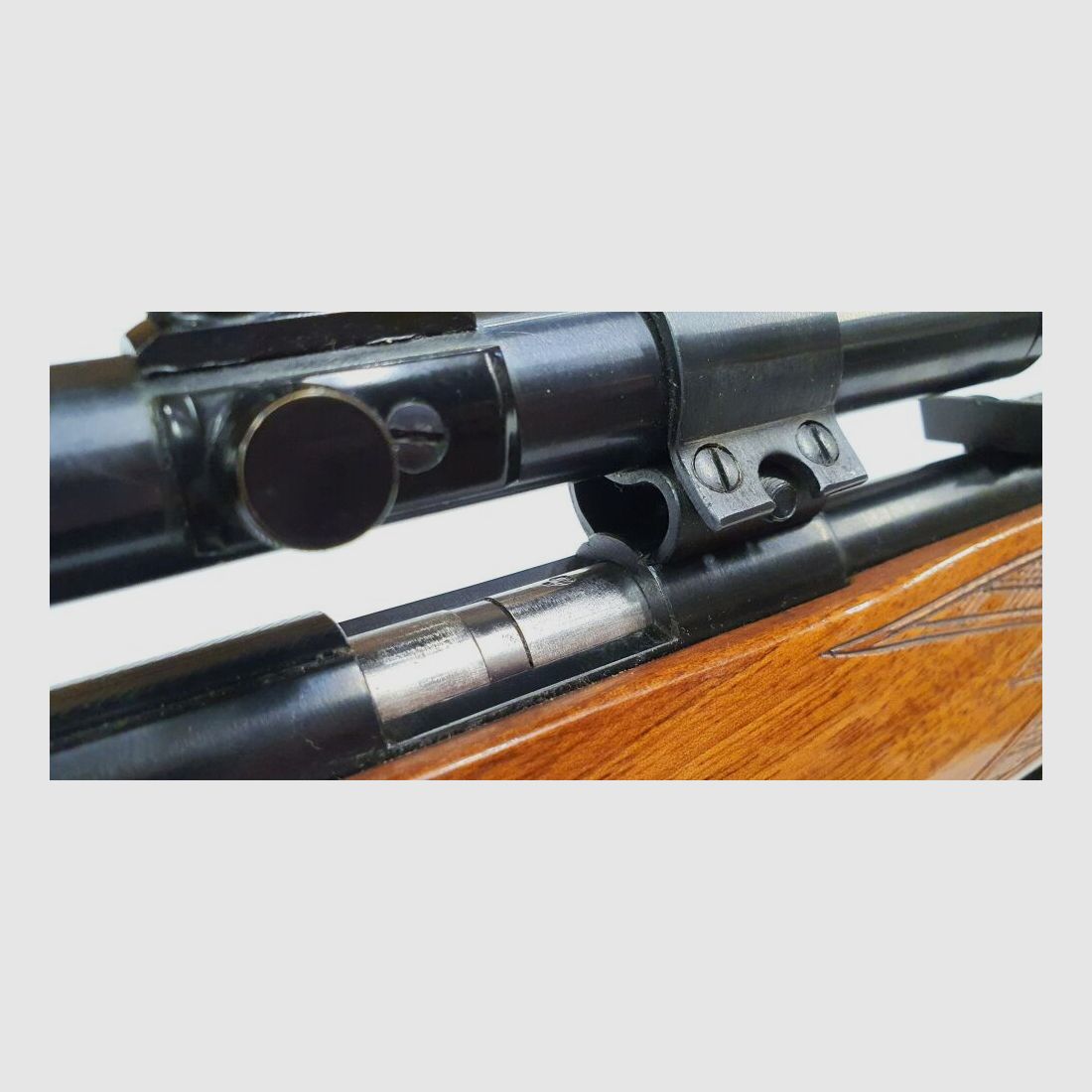 Repeating rifle with scope