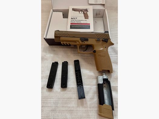 Sig Sauer P320-M17 CO2 Luftpistole Kal. 4,5 mm Diabolo FDE