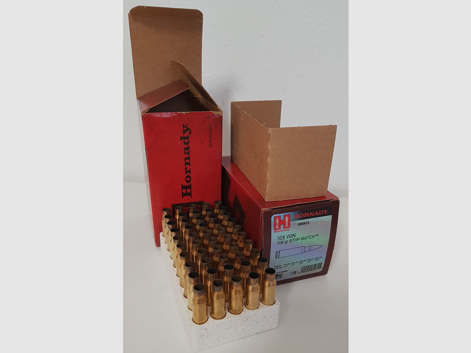 Patronenhülsen, Kaliber .308Win, 100 Stück, Hornady 