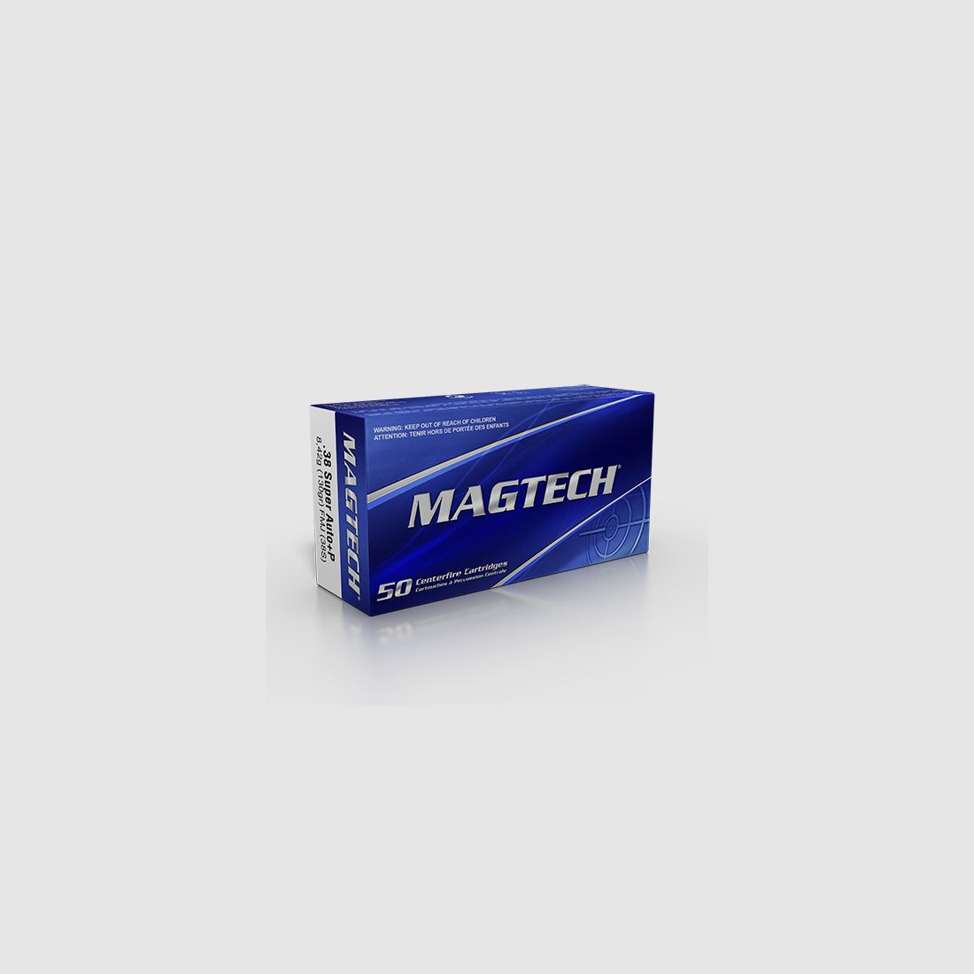 Magtech .38 Super Auto +P 130GR FMJ 50 Patronen